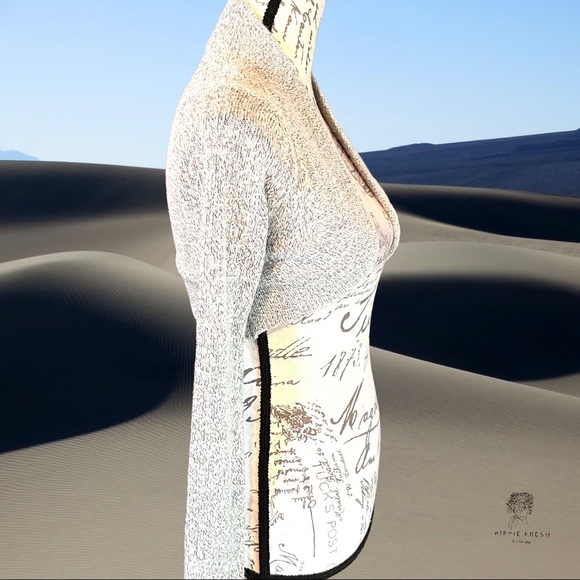 Gray Merino Wool Gray Shrug S/M - Picture 4 of 5